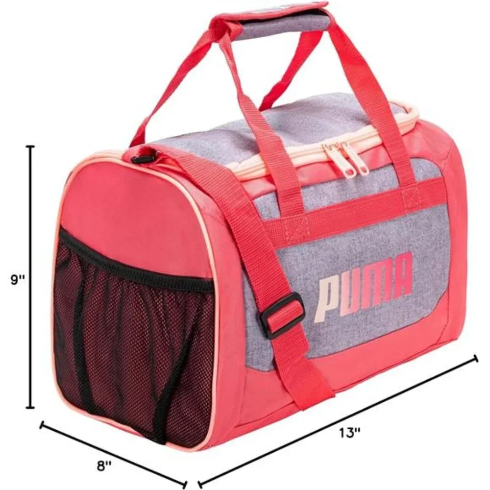 Kids Duffel Bag 14 Inch Youth Sports Gym Travel Crossbody Bag Padded Handle